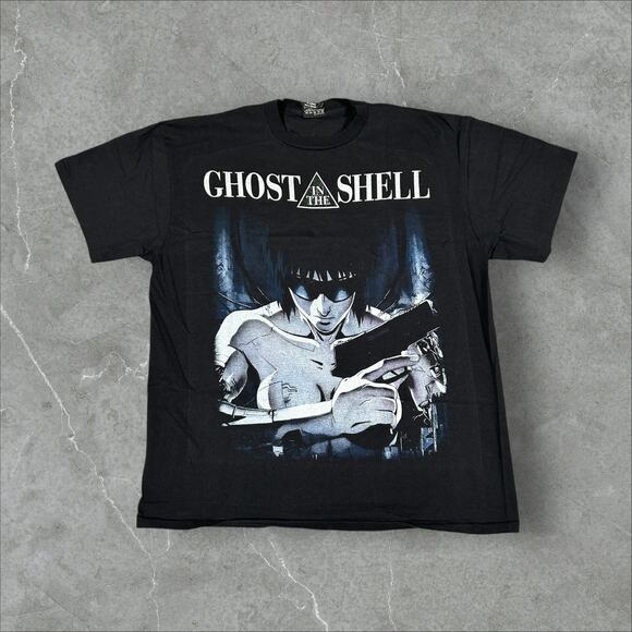 Vintage 1995 Ghost in The Shell Size Large Anime Single Stitch Reprint T-Shirt - Picture 1 of 8